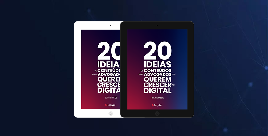 e book 20 ideias de conteudos para advogados que querem crescer no digital